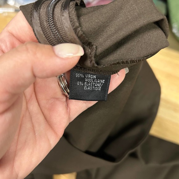 Lafayette 148 New York Wool Blend Stretch Ankle Waverly Trouser Pants Size 8 - Picture 10 of 12